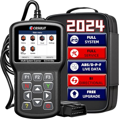 Scan Tool for Ford Lincoln Mercury, Full Systems Diagnostic OBD2 Scan Tool for Ford Lincoln Mercury, Full Systems Diagnostic OBD2 Scanner Transmission ABS SAS SRS Car Code Reader with Reset Program New Key Oil Reset CKP Relearn Bi-directional, etc 31+ Functions