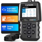 TOPDON AL500 OBD2 Scanner Code Reader with Full OBD2 Functions, all-in-1 Universal Auto Car Diagnostic tool, LCD Display Screen, Free Update, DTC Lookup, Data printing, Built-in Help Menus, 7 language
