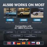 TOPDON AL500 OBD2 Scanner: Professional Car Diagnostic Tool with Full System Scan - Image 2