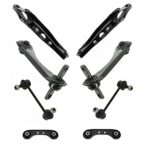 TRQ Rear Suspension Kit Control Arm Sway Bar Stabilizer Link Compatible with 1997-2001 Honda CR-V