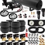 Vixen Air Suspension Kit for Truck/Car Bag/Air Ride/Spring. On Board System- Dual 200psi Compressor, 5 Gallon Tank. for Boat Lift,Towing,Lowering,Load Leveling,Onboard Train Horn VXX1209FW/4852DBF