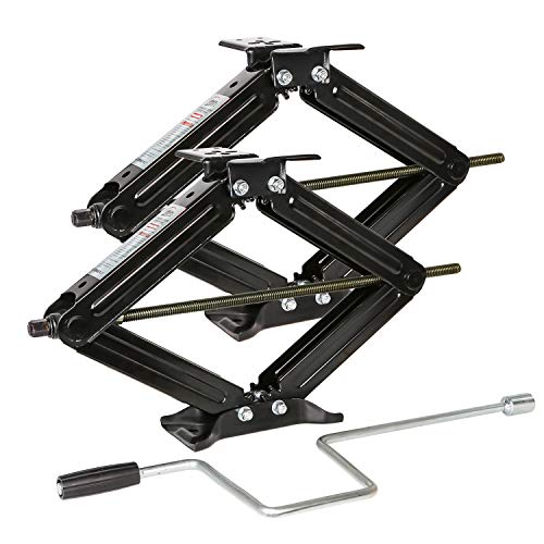 Weize Camper RV Trailer Stabilizer Leveling Scissor Jacks with Handle Weize Camper RV Trailer Stabilizer Leveling Scissor Jacks with Handle -24"- 6500lbs - Set of 2