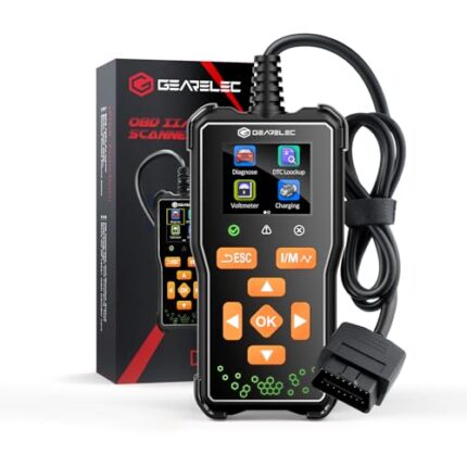 gearelec DT05 OBD2 Scanner Diagnostic Tool【Mini Size】, OBDⅡ/EOBD Scanner for Car Check Engine Code Readers, Scanner para Autos has One-Touch I/M & DTC Lookup，OBD2 Scanner for All Vehicles After 1996