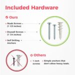 TIDYME 48" Wall Mount Garden Tool Organizer Rack – Heavy-Duty, Anti-Rust, 300lb Capacity, Adjustable Hooks - Image 4