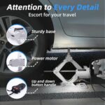 STANDTALL 3-Ton Electric Scissor Car Jack for Sedans SUVs - 12V Automatic Lift - Image 3