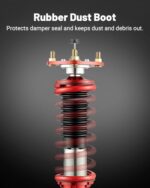 Mazda 3 Coilovers 2014-2018 Height Adjustable Suspension Lowering Kit Red - Image 4