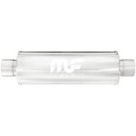 MagnaFlow Performance Exhaust Muffler: Stainless Steel 2.5" Inlet Satin Finish - Image 2