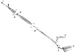 Dual Exhaust System Dual Rear Mufflers Replacement Parts For Ford Police Interceptor Utility 13-19