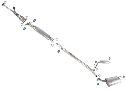 Dual Exhaust System Dual Rear Mufflers Replacement Parts For Ford Police Interceptor Utility 13-19