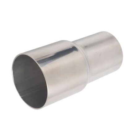 BATONECO OD 1.75 Inch to ID 2 Inch Exhaust Pipe to Component Pipe Adapter Reducer 1.75'' OD to 2'' ID Polished Stainless Steel 4" Overall Length