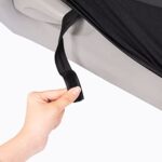 Leopard Print Car Seat Covers Front Seats Black Sideless Universal Fit 2pc Set - Image 6