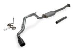 Flowmaster 717864 FlowFX Cat-Back Exhaust Kit 3 Inch 409 Stainless Steel 4.5 Inch Black Ceramic Coated 304 Stainless Steel Tip Compatible with 2009-2014 Ford F-150 3.5L Ecoboost 4.6L 5.0L 5.4L