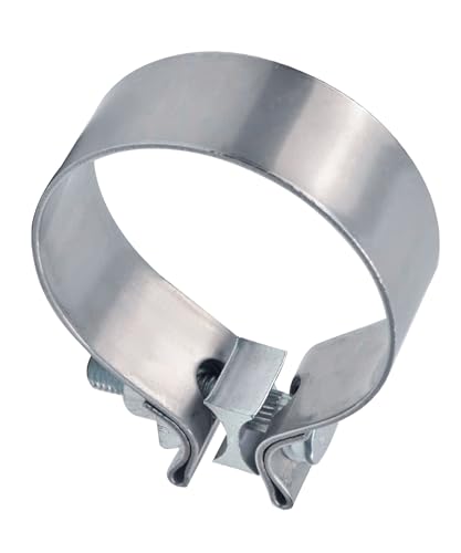 Bylikeho Stainless Steel Exhaust Clamp, 1.75" - 3.5" Narrow Band Muffler Clamp