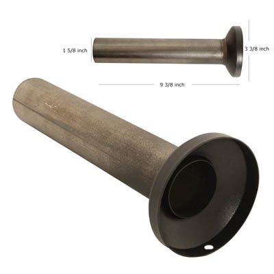 Universal Muffler Silencer Black (for 3.5" Round Tip Mufflers)