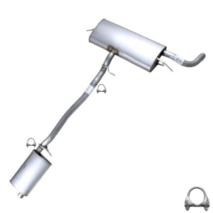 Northeastern Exhaust - Stainless Steel Cat-Back Exhaust kit Compatible for GMC Terrain & Chevrolet Equinox 2010-2017 2.4L - Includes Clamps