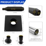 Quiet Generator Exhaust Kit: Noise Reduction Silencer Mounting Plate for Firman Honda Models - Image 5