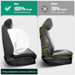 DiffCar Seat Covers for Honda CR-V 2025-2023 Full Set Black Leather - Image 2