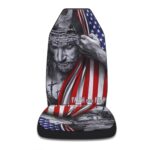 Christian Faith Jesus Seat Covers | Car Truck SUV | Premium 2-Piece Set - Image 2