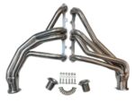 CERTIFIED AUTOMOTIVE EXPERTS Polished Stainless Steel Long Tube Exhaust Headers for Small Block Chevy in Chevy and GMC Trucks. 1967-1987 pickups. 2WD and Lifted 4WD. SBC 283 305 307 327 250 400