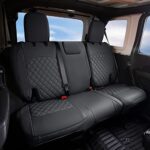 Jeep Wrangler JL Custom Leather Seat Covers - Black Full Set 4-Door 2018-2025 - Image 3