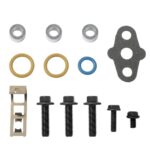 Turbocharger Mounting Kit with Gaskets O-Rings and Bolts Compatible with 6.0L Powerstroke Diesel 2003-2010 Ford,2002-2010 International Trucks Replaces# 904-234, 3C3Z-9T514-AG, 3C3Z-9T514-AD