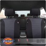 Dickies Waterproof Car Seat Covers 2-Pack, Heavy-Duty Black/Gray - Image 3