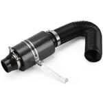 PTNHZ Universal 3" Racing Carbon Fiber Cold Feed Induction Kit Air Intake Kit Air Filter Box Without Fan