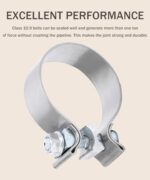 Bylikeho 1.75"-3.5" Stainless Steel Exhaust Muffler Clamp | Universal Fit - Image 4