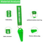 Motorcycle Exhaust Wash Plug Set Green 0.6"-1.5" w/ Streamer Seal - Image 2