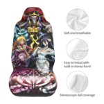 Overlord Anime Car Seat Covers Set of 2 – Universal Fit, Black - Image 7