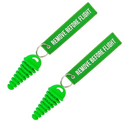 0.6"-1.5" Wash Plugs, Mufflers Exhaust Silencer Motorcycle Dirt Bike 2 Stroke w/Streamer Remove Before Start Engine ATV Quad Rubber Exhaust Pipe Plugs (Green)