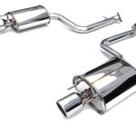 Invidia (HS13LISG3S) Q300 Cat-Back Exhaust System with Rolled Stainless Steel Tip for Lexus IS250/350