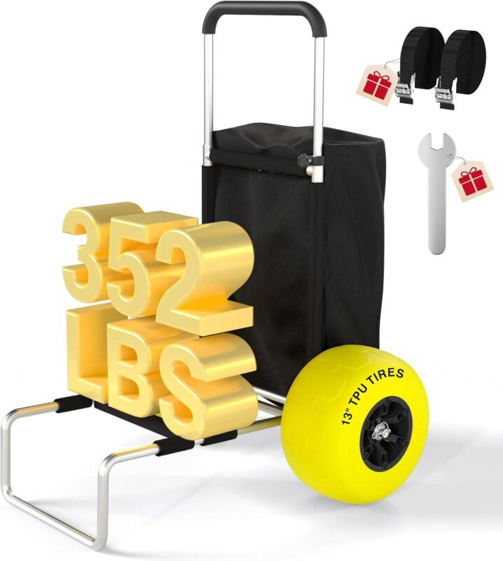 Let’s Explore: Our Lightweight Beach Cart with 13″ Balloon Wheels!