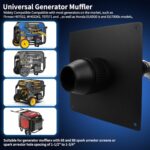 Quiet Generator Exhaust Kit: Noise Reduction Silencer Mounting Plate for Firman Honda Models - Image 6
