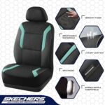Skechers Memory Foam Car Seat Covers Full Set – Air Mesh, Green - Image 4