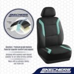 Skechers Memory Foam Car Seat Covers Full Set – Air Mesh, Green - Image 5