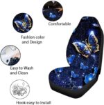 Boho Floral Dog Paw Car Seat Covers | Universal Fit | 4-Piece Full Set - Image 6