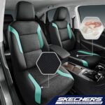Skechers Memory Foam Car Seat Covers Full Set – Air Mesh, Green - Image 2
