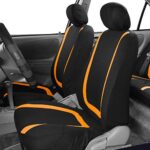 FH Group Orange Car Seat Covers Full Set – Universal, Washable & Stylish - Image 2