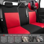 Premium Breathable Car Seat Covers Set w/ Floor Mats & Steering Wheel Cover - Image 4