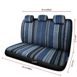 AKAUTO Baja Saddle Blanket Seat Covers Set with Wheel Cover & Pads - Image 7