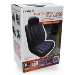 Tristan Sport Black Quilted Car Seat Cover – Durable & Stylish Fit - Image 2