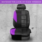 Purple Leather Car Seat Covers Full Set – Universal Fit, Airbag Safe - Image 5