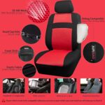 Premium Breathable Car Seat Covers Set w/ Floor Mats & Steering Wheel Cover - Image 2