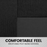 BDK PolyPro Front Seat Covers 2-Pack – Universal Fit, Charcoal/Black - Image 6