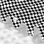 Breathable Muslin Cotton Baby Car Seat Cover - Black White Checkered Shade - Image 6