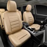 Luxury Beige Leather Car Seat Covers Full Set – Waterproof & Airbag Safe - Image 6