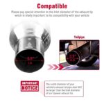 Upower 2.5" Inlet Burnt Blue Exhaust Tips, 3.5" Outlet, Set of 2 - Image 2