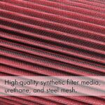 High Performance Red Clamp-On Air Filter – Fits 3/3.5/4in Intake Tubes - Image 6