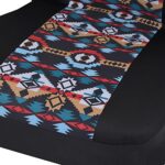 Blue Aztec Car Seat Covers Universal Fit Front Seats Geometric Print Sideless Design - Image 6